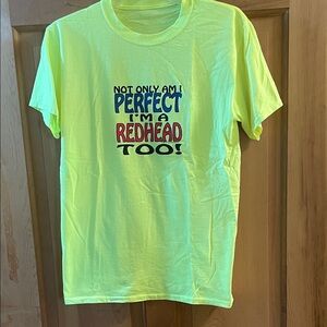 Redhead Graphic Neon Green T-Shirt